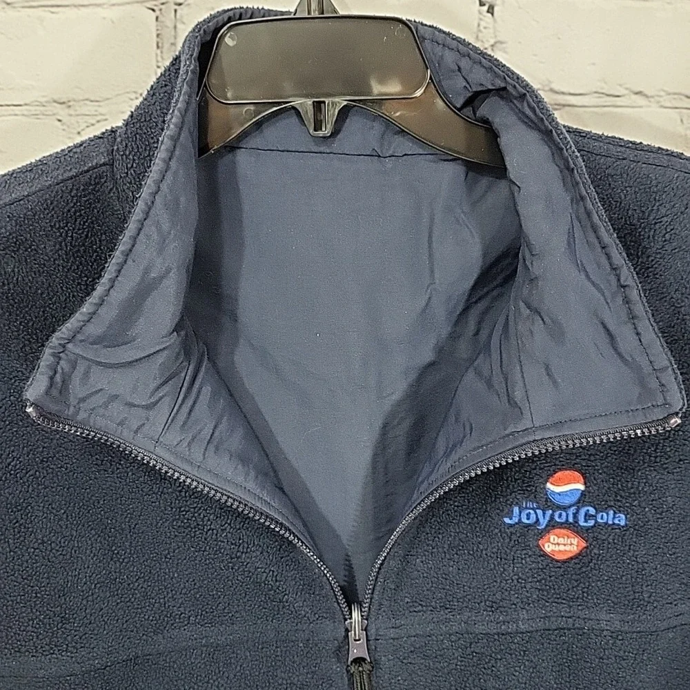 Fleece Reversible Vest Dairy Queen Pepsi‎ Joy of Cola Blue Mens L